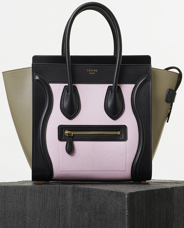 Celine-Micro-Luggage-Handbag-in-Light-Rose-Goatskin