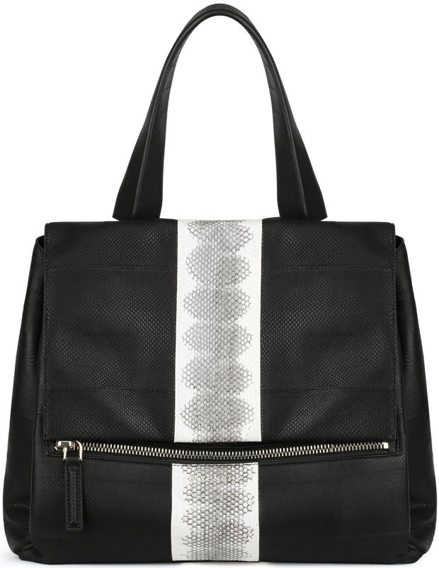 Givenchy-Pandora-Pure-medium-bag-in-contrasted-watersnake