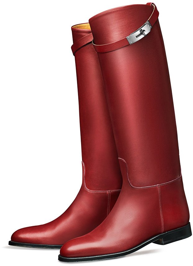 Hermes-Jumping-Boot-red