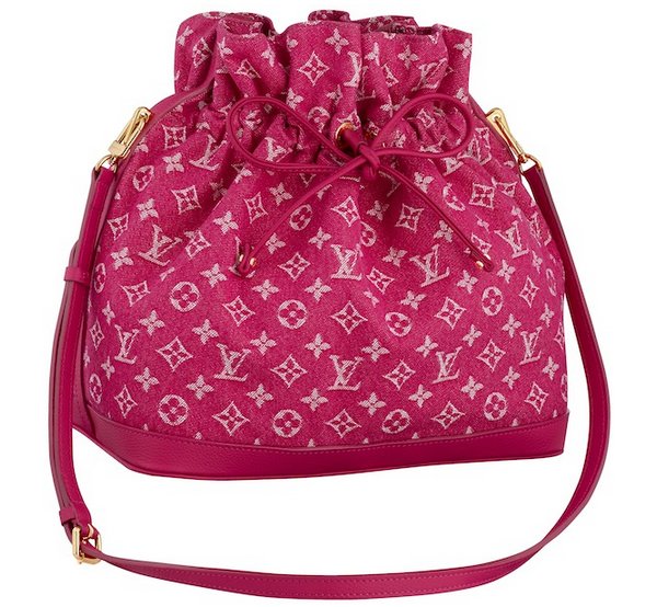 Louis Vuitton, Bags, Louis Vuitton Noefull Mm Denim Rose Pink
