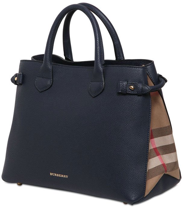 Burberry-Banner-Check-Leather-Bag