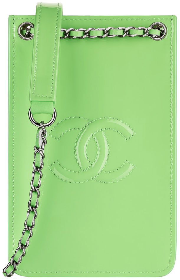 Chanel-Phone-Holders-Green