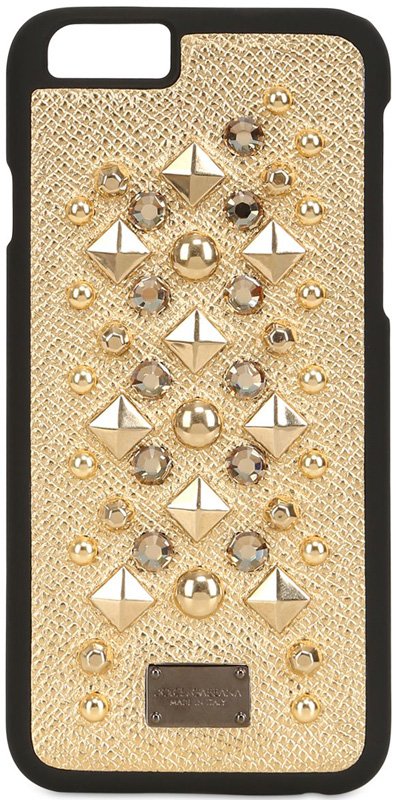 Dolce-Gabbana-Studded-Golden-iPhone-Case