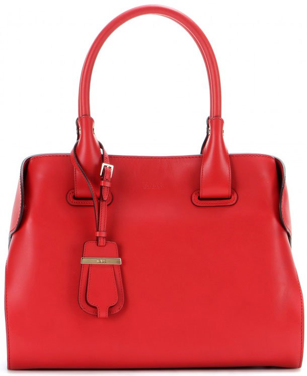 Tods-Cape-Small-leather-tote-red
