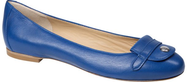 Longchamp-Le-Pliage-Cuir-Flats-Blue