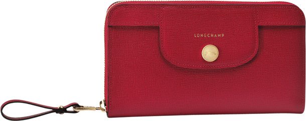 Longchamp-Le-Pliage-Heritage-Wallet-red