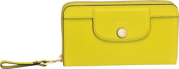 Longchamp-Le-Pliage-Heritage-Wallet-yellow
