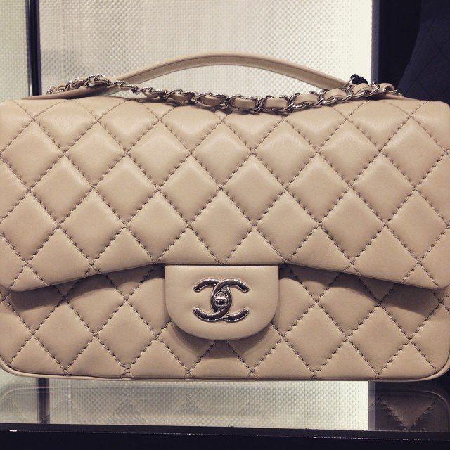 Chanel-Easy-Carry-Flap-Bag-Beige