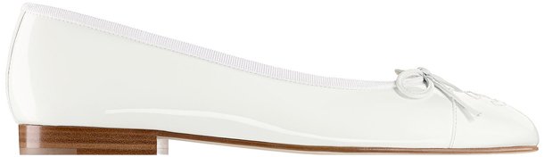 Chanel-Patent-Flats-white
