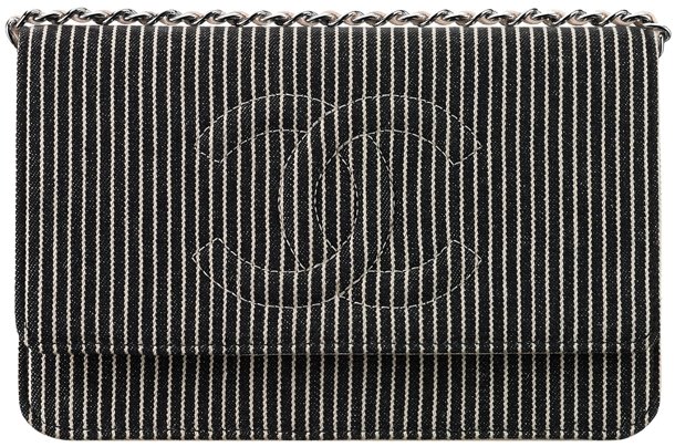 Chanel-Striped-Denim-Wallet-On-Chain