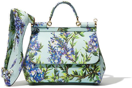 Dolce Gabbana Blue lizard Daisy flower box bag - Katheley's