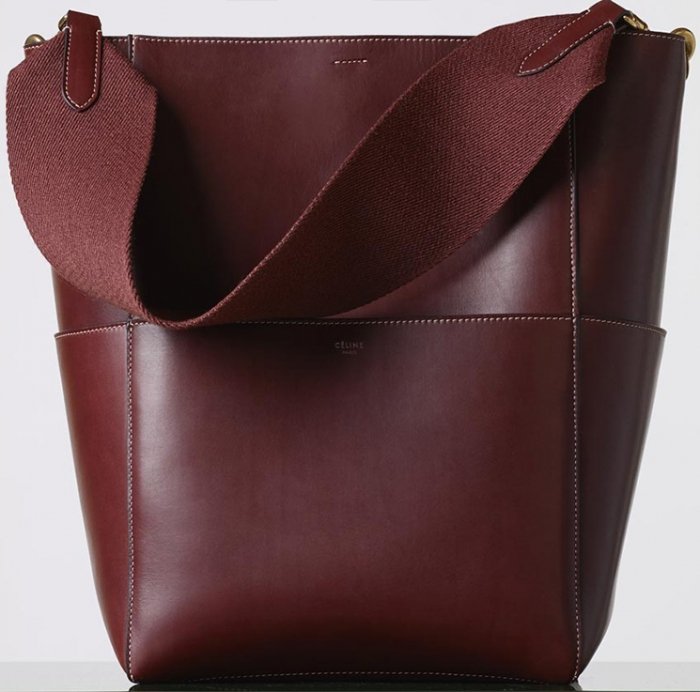 celine burgundy patent leather handbag classic  
