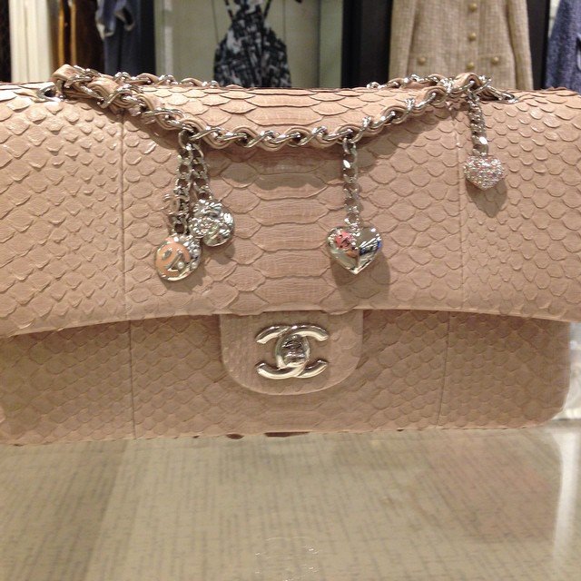 Chanel-Valentine-Flap-Bag-Beige-Python