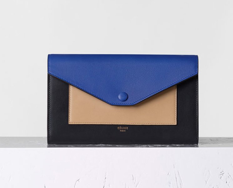 celine large clutch with flap  
