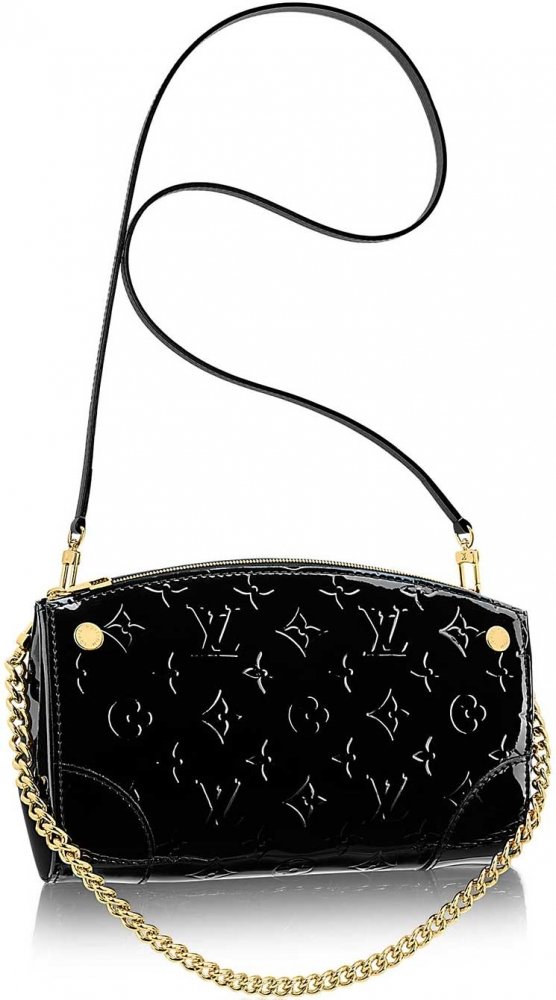 Louis Vuitton Monogram Vernis Santa Monica Clutch Shoulder Bag Black  Leather ref.792309 - Joli Closet