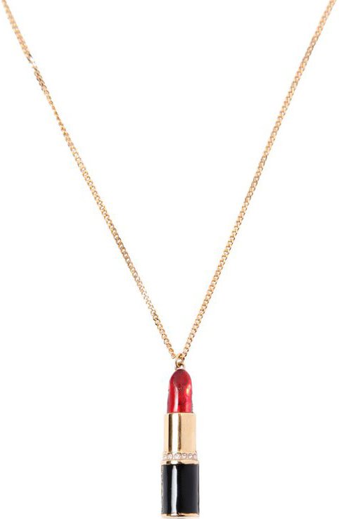 Saint-Laurent-Lipstick-Earring-and-Necklace