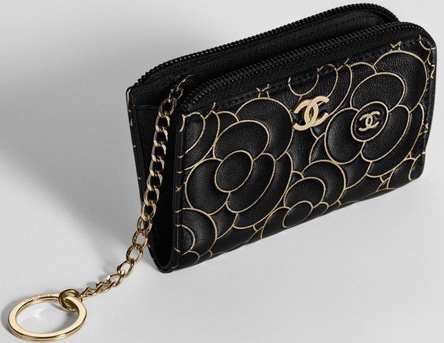 Chanel CC Camellia Smooth Leather Card Holder & Coin Purses, Bragmybag