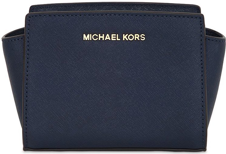 MICHAEL KORS SELMA Mini Saffiano Leather Crossbody Bag (Heritge Blue, NWT)  $128.99 - PicClick