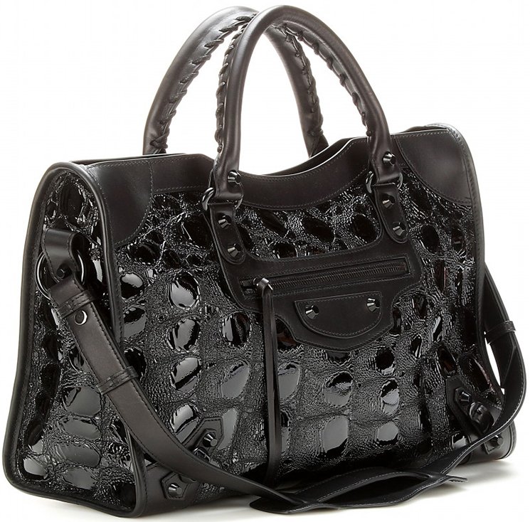 Balenciaga-Classic-City-Embossed-Patent-Leather-Bag-4