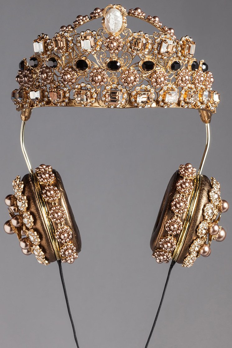 Dolce-And-Gabbana-Crown-Rhinestone-Headsets