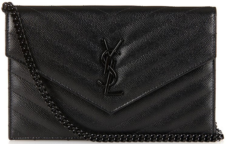 Saint-Laurent-Monogram-Black-Chain-Shoulder-Bag