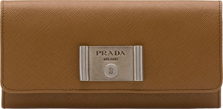 Prada Saffiano Lock Leather Wallets | Bragmybag  