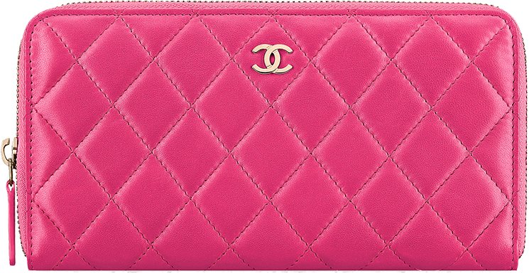 Chanel-Quilted-Lambskin-Gusset-Zipped-Wallet