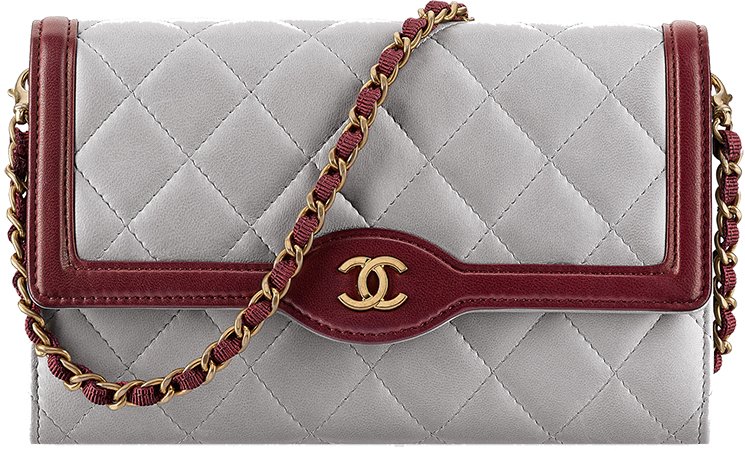 Chanel Two-tone Wallet with Chain 