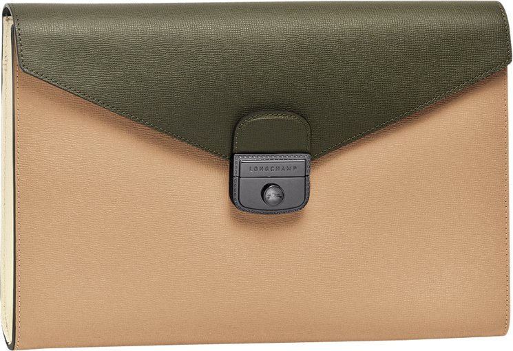 Longchamp Le Pliage Heritage Three-tone Clutch Bag