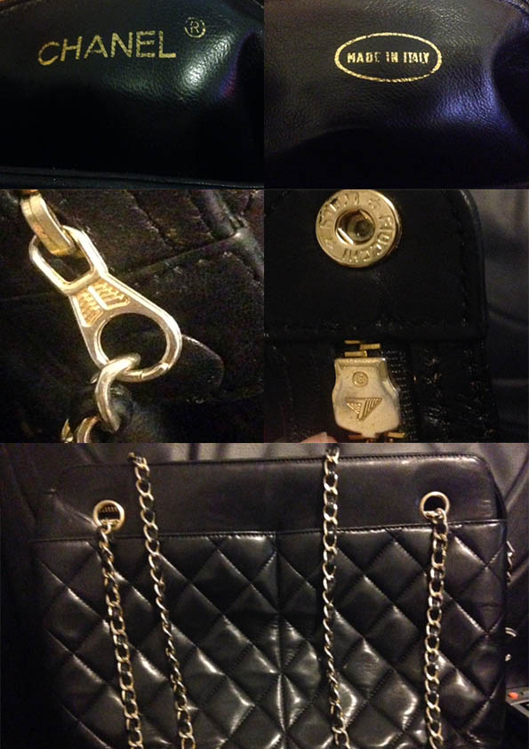 Vintage Chanel bag repair & restoration review  Leather Surgeons before &  after for chain hardware 
