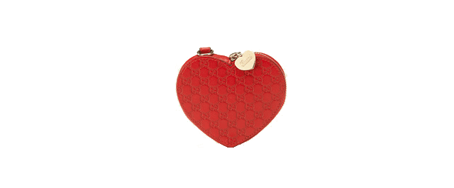 gucci heart coin purse