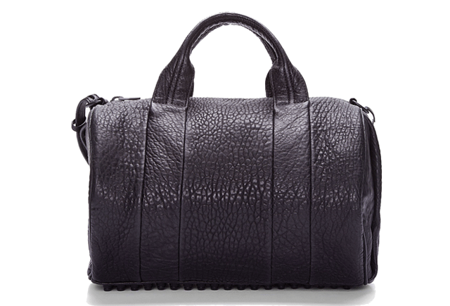 Alexander wang Black Leather Rocco Studded Duffle Bag 7