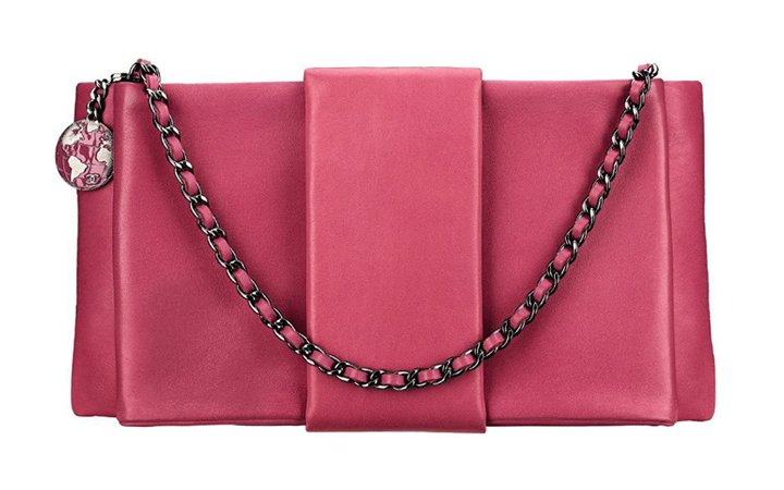 chanel leather clutch bag thumb 1