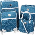 diane von furstenberg color on the go four piece spinner luggage set teal white thumb