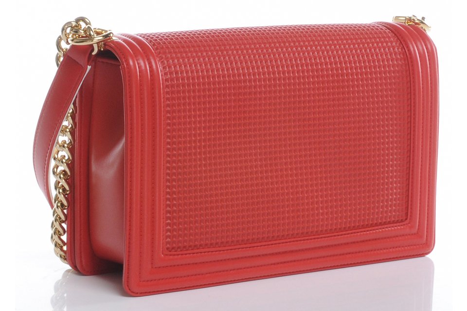 Chanel Classic Flap Boy Perforated Medium Red Leather For Sale at 1stDibs  chanel  boy bag or classic flap, chanel boy red, chanel boy bag medium red