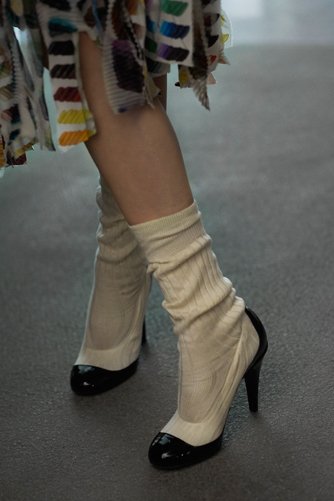 chanel collector sock heels spring summer 2014
