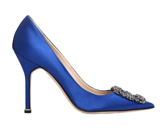 Manolo Blahnik Blue Christmas Shoes | Bragmybag
