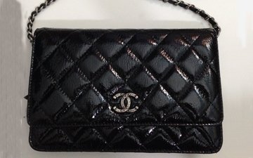 Chanel Quilted WOC in Patent thumb