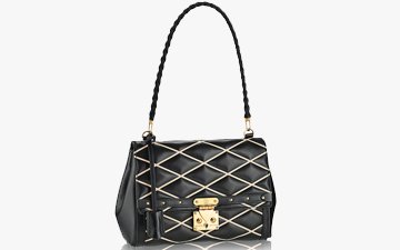 Louis Vuitton Black Lambskin Leather Malletage Pochette Flap Bag - Yoogi's  Closet