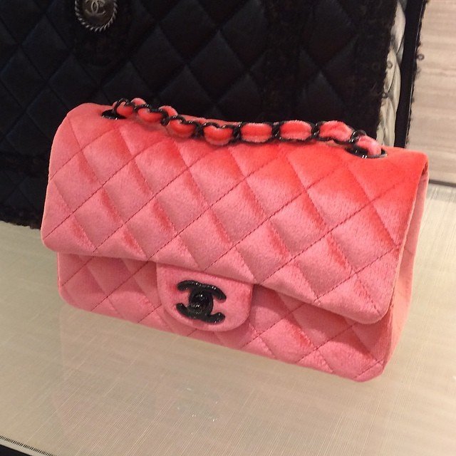 Chanel Mini Classic Flap Bag in Velvet