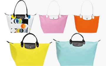 Sarah Morris x Longchamp Le Pliage Bag 