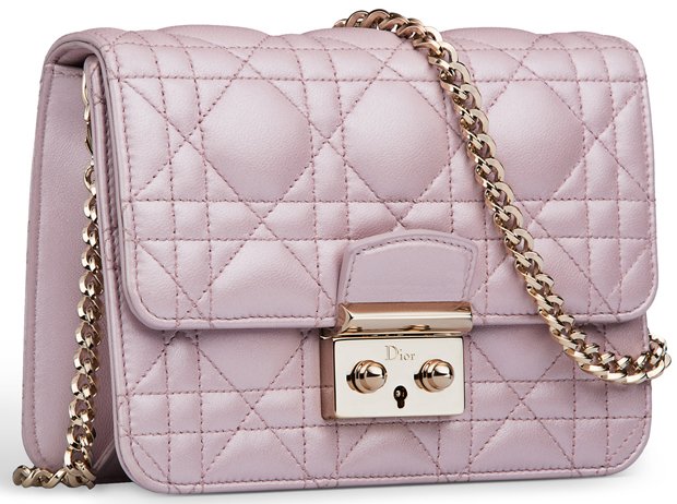 Miss Dior Pearlised Lotus Mini Pouch with Chains