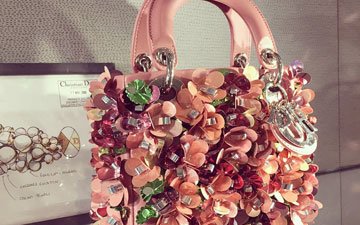 Lady Dior Flower Tote Bag From SS2015 Collection thumb