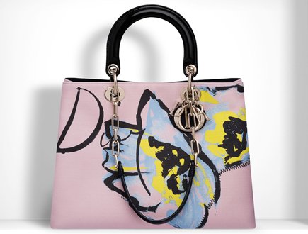 Dior D Light Bag in Pink Canvas thumb