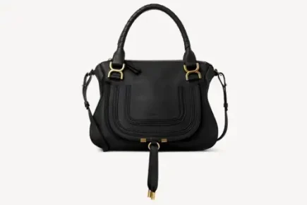Chloe Marcie Bag In Grained Leather Black Featured image