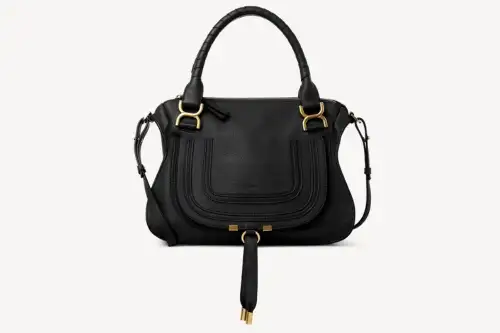 Chloe Marcie Bag In Grained Leather Black Featured image