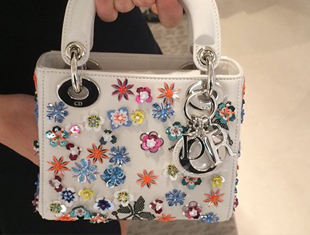Dior Flower Embellished Tote Bag thumb
