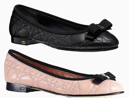 Dior Quilted Ballerinas thumb