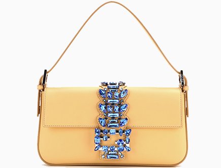 Fendi Baguette Flap with Blue Crystals thumb