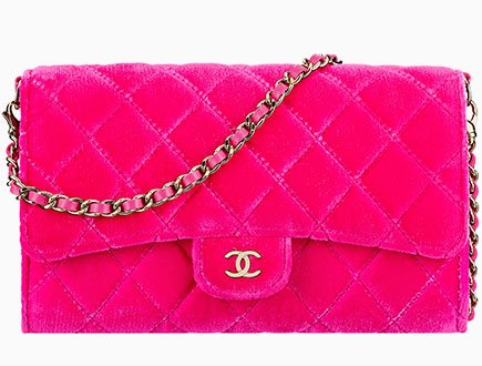 Chanel Small Velvet Pouch With A Removable Chain thumb
